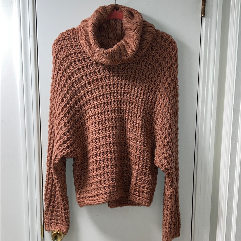 Express Cowl Neck Rose Sweater
